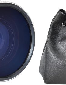 Acouto Fish Eye Lens for Camera 37mm 0.25X Super Fisheye Additional Lens for 37mm Caliber Camera Lenses Silver Aluminum Alloy